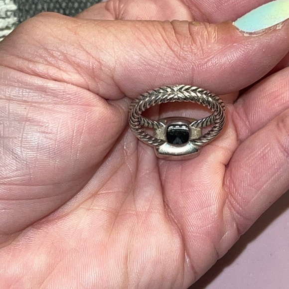 David Yurman Petite Albion® Ring w/Black Onyx& Pavé Diamonds🔥CLEARANCE PRICE🔥 - Picture 11 of 13